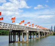 Hien Luong Bridge-Hue to Phong Nha by car