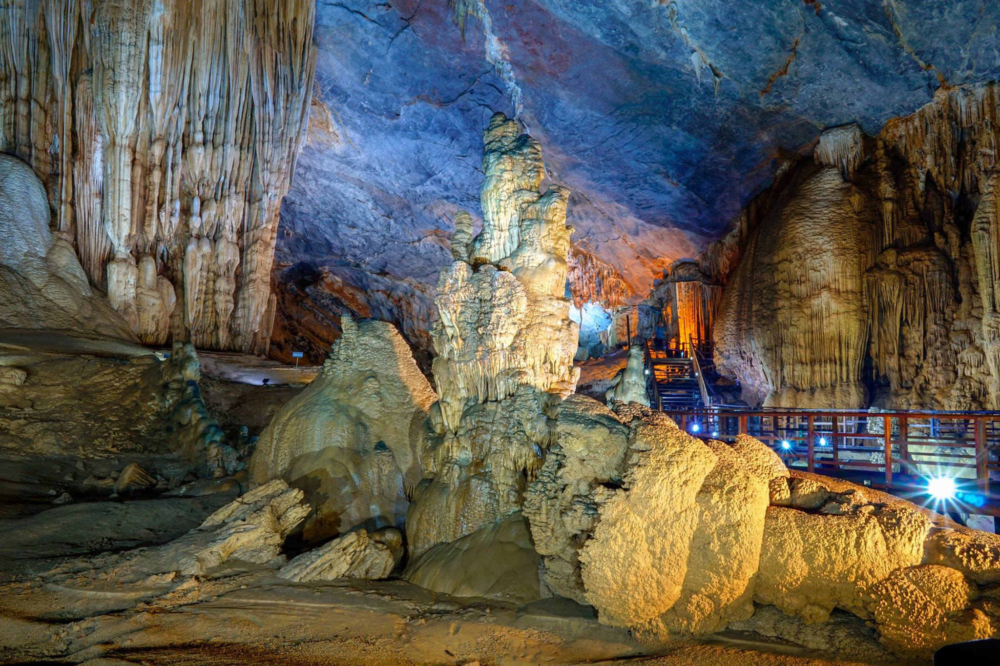 The stalactite was formed hundreds of millions of years