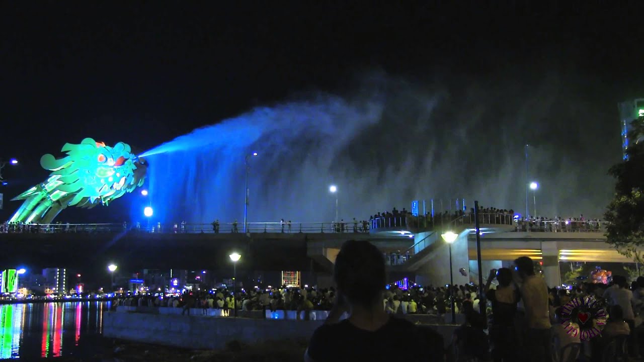 The bridge will spray fire first and then spray water.