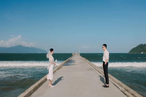 Kim Lien Pier is a beautiful check-in spot in Da Nang.