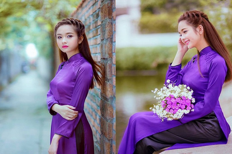 Elegant Ao Dai for men and women in Hue