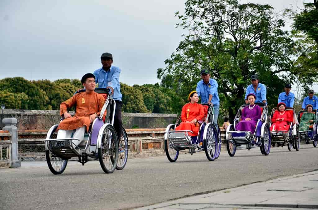 A scenic cyclo ride through the Imperial City of Hue, offering an authentic cultural experience.