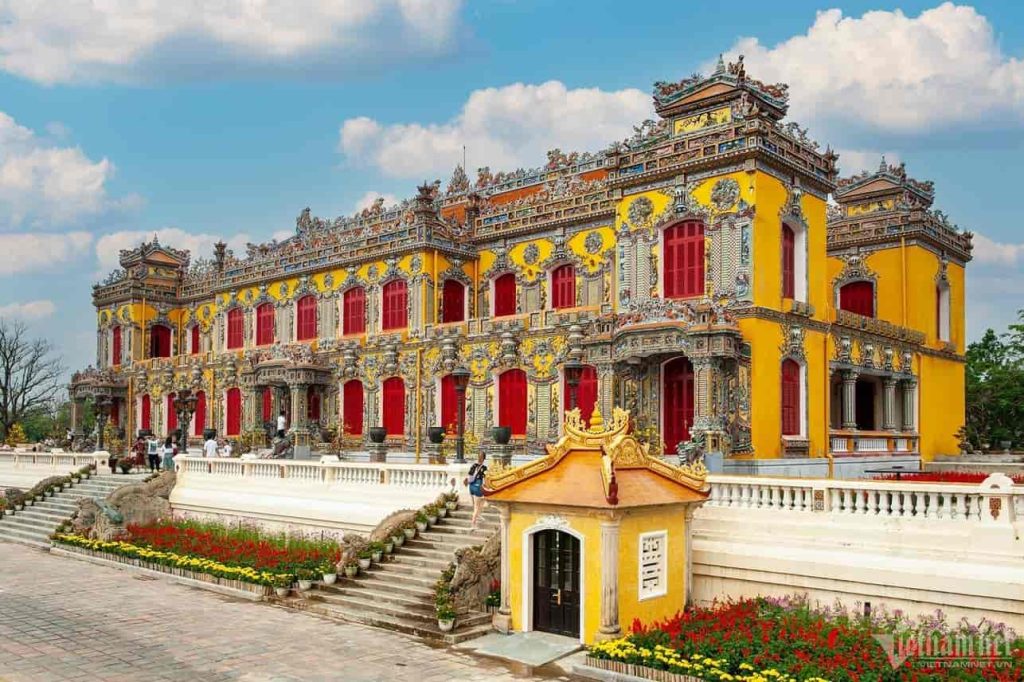 Kien Trung Palaace fully restored in 2024, once served as the residence of the last two emperors of the Nguyen Dynasty.